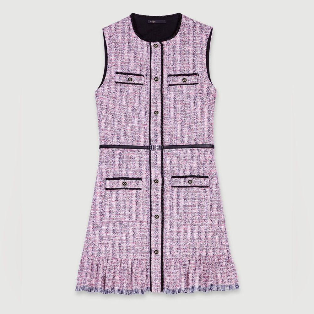 Maje Tweed Dress Pink (Includes Shirt)